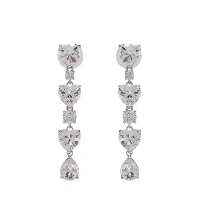 Tiered embellished earrings