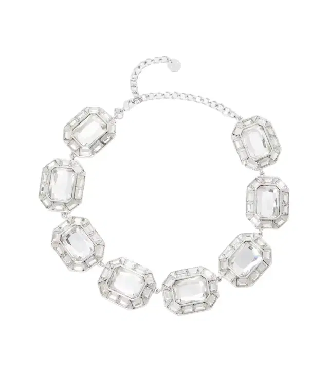 Crystal-embellished choker