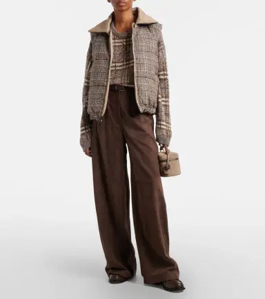 Brunello Cucinelli Checked sequined sweater | Thumbnail 4