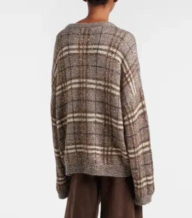Brunello Cucinelli Checked sequined sweater | Thumbnail 5