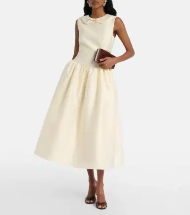 Self-Portrait Taffeta midi dress | Thumbnail 3