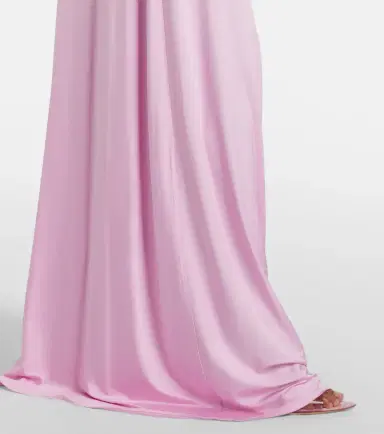 Self-Portrait Caped ruched jersey maxi dress | Thumbnail 3