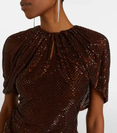 Self-Portrait Embellished mesh top | Thumbnail 2