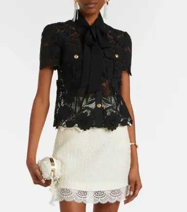 Self-Portrait Lace top | Thumbnail 3