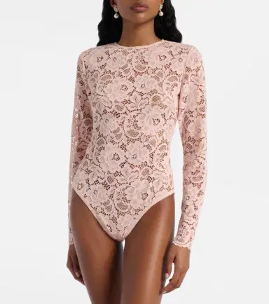 Self-Portrait Floral lace bodysuit | Thumbnail 5 Self-Portrait Floral lace bodysuit | Thumbnail 5