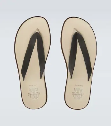 Brunello Cucinelli Suede thong sandals | Thumbnail 4