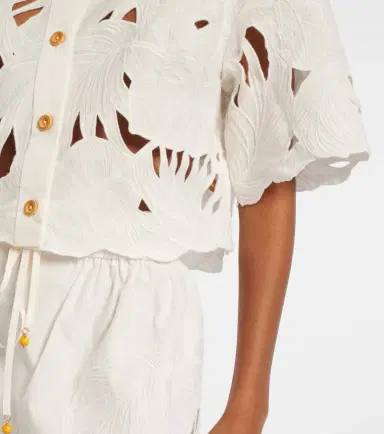 Zimmermann Mahon embroidered cotton poplin shirt | Thumbnail 2 Zimmermann Mahon embroidered cotton poplin shirt | Thumbnail 2