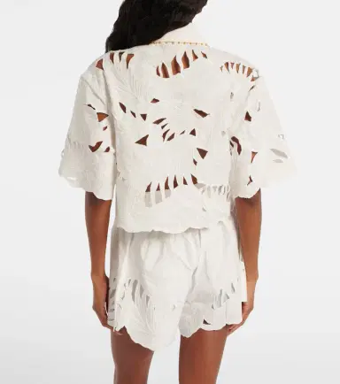 Zimmermann Mahon embroidered cotton poplin shirt | Thumbnail 3 Zimmermann Mahon embroidered cotton poplin shirt | Thumbnail 3