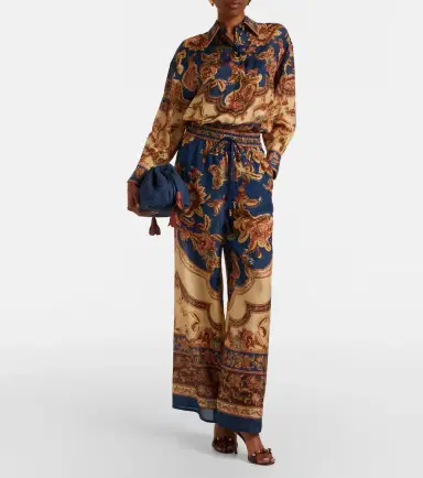 Zimmermann Aster printed silk palazzo pants | Thumbnail 3 Zimmermann Aster printed silk palazzo pants | Thumbnail 3