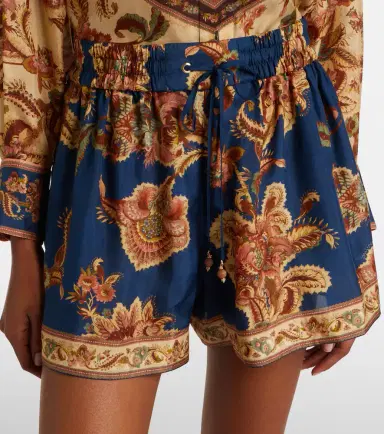 Zimmermann Aster printed silk shorts | Thumbnail 2 Zimmermann Aster printed silk shorts | Thumbnail 2