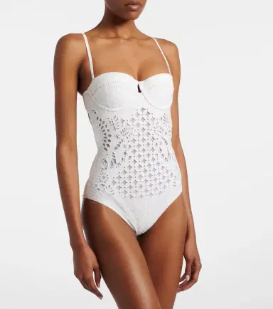 Zimmermann Indra embroidered swimsuit | Thumbnail 2 Zimmermann Indra embroidered swimsuit | Thumbnail 2