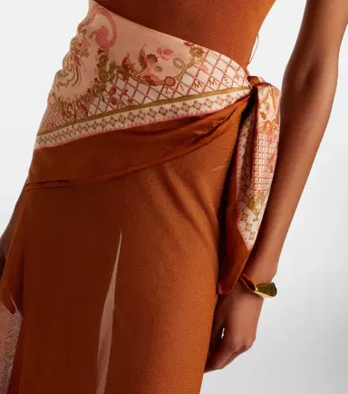Zimmermann Aster scarf-detail maxi dress | Thumbnail 2
