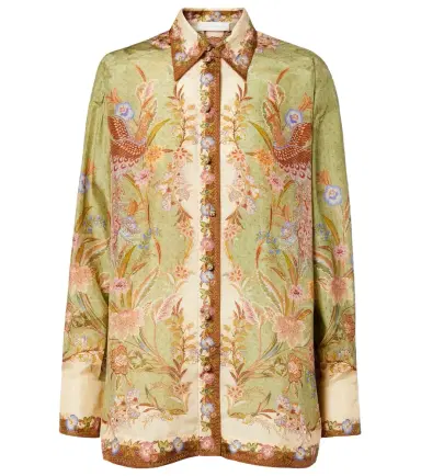 Zimmermann Indra printed silk shirt | Thumbnail 1