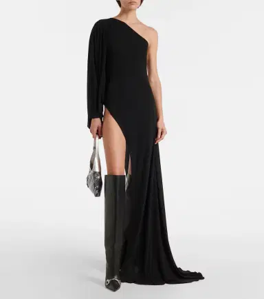 Gucci Asymmetric jersey maxi dress | Thumbnail 2