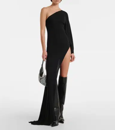 Gucci Asymmetric jersey maxi dress | Thumbnail 4