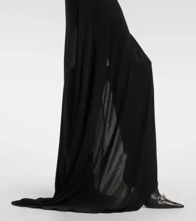 Gucci Asymmetric jersey maxi dress | Thumbnail 5