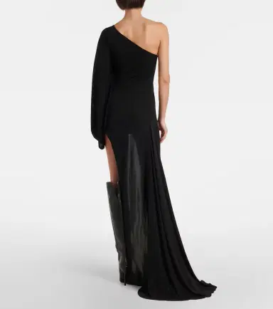 Gucci Asymmetric jersey maxi dress | Thumbnail 6