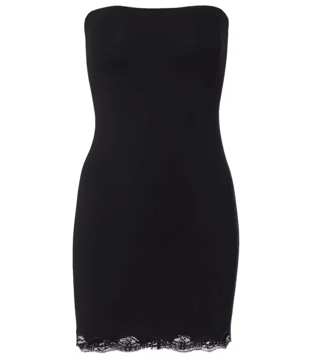 Gucci Lace-trimmed jersey minidress