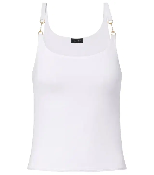 Horsebit jersey tank top