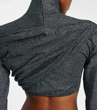Gucci Gathered lamé crop top | Thumbnail 3 Gucci Gathered lamé crop top | Thumbnail 3