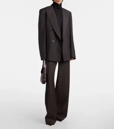 Gucci Pinstripe wool and mohair wide-leg pants | Thumbnail 3 Gucci Pinstripe wool and mohair wide-leg pants | Thumbnail 3