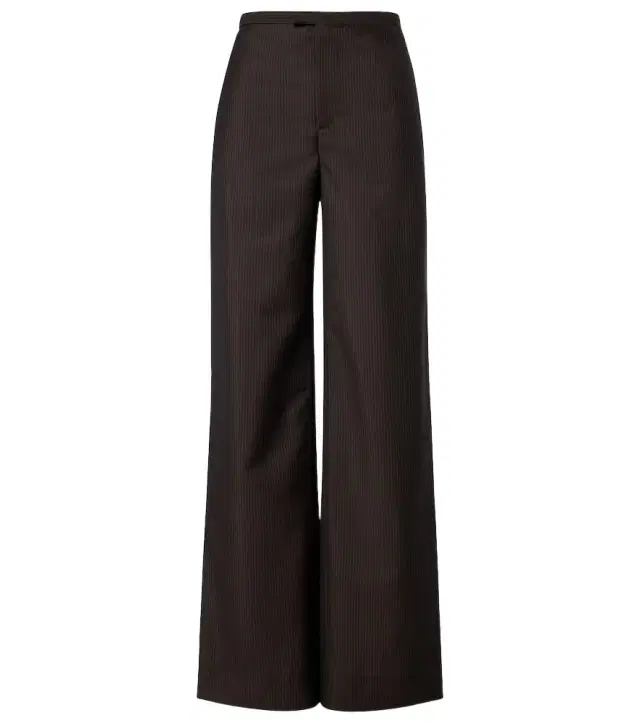 Pinstripe wool and mohair wide-leg pants