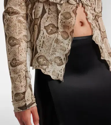 Gucci Snake-print silk blouse | Thumbnail 2 Gucci Snake-print silk blouse | Thumbnail 2