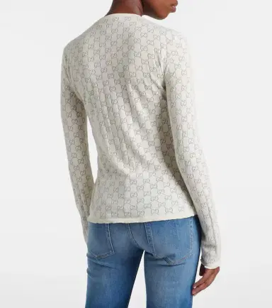 Gucci GG cotton-blend devoré T-shirt | Thumbnail 2