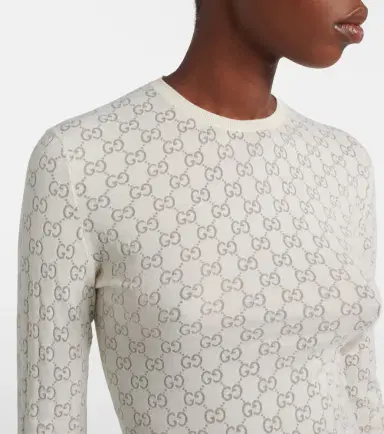 Gucci GG cotton-blend devoré T-shirt | Thumbnail 6