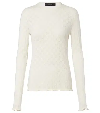 Gucci GG cotton-blend devoré T-shirt | Thumbnail 1