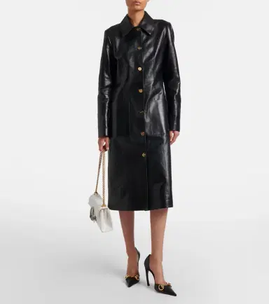 Gucci Interlocking G leather coat | Thumbnail 3 Gucci Interlocking G leather coat | Thumbnail 3