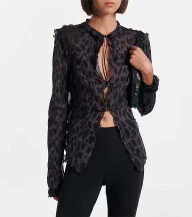 Gucci Leopard-printed silk blouse | Thumbnail 2 Gucci Leopard-printed silk blouse | Thumbnail 2