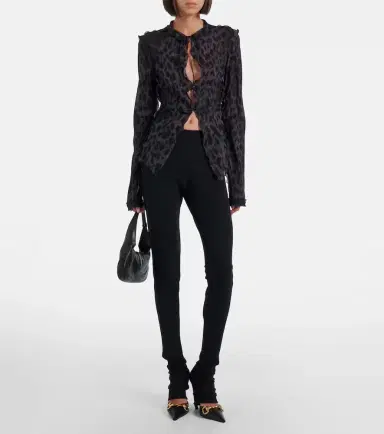 Gucci Leopard-printed silk blouse | Thumbnail 6 Gucci Leopard-printed silk blouse | Thumbnail 6