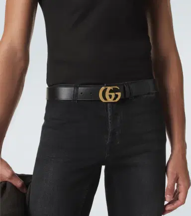 Gucci Cut GG Marmont leather belt | Thumbnail 3