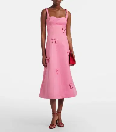 Leo Lin Beatrice bow-detail midi dress | Thumbnail 3
