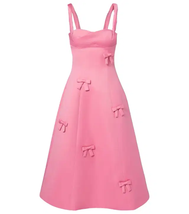 Beatrice bow-detail midi dress
