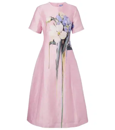 Leo Lin Caroline floral linen-blend midi dress | Thumbnail 1