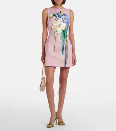 Leo Lin Ali floral-appliqué minidress | Thumbnail 5