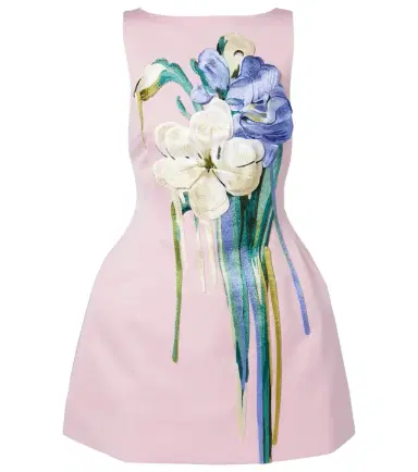 Leo Lin Ali floral-appliqué minidress | Thumbnail 1