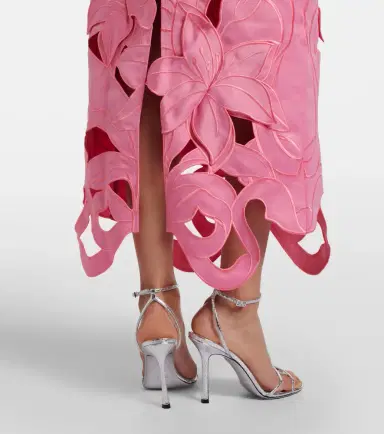 Leo Lin Rayna floral-appliqué bustier gown | Thumbnail 2