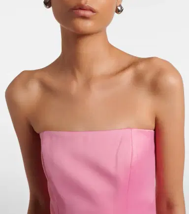 Leo Lin Rayna floral-appliqué bustier gown | Thumbnail 5