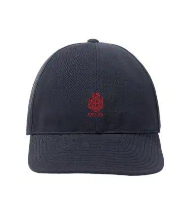Prada Logo canvas baseball cap | Thumbnail 1