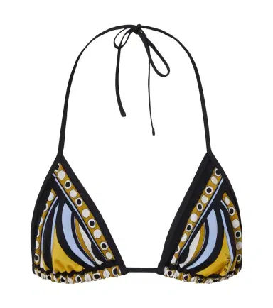 La DoubleJ Sanctuary printed bikini top | Thumbnail 1