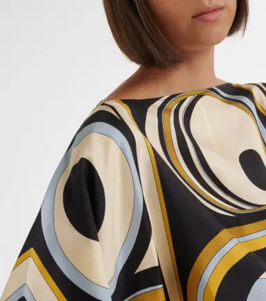 La DoubleJ Foulard printed silk twill top | Thumbnail 6