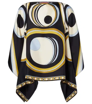 La DoubleJ Foulard printed silk twill top | Thumbnail 1