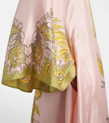 La DoubleJ Magnifico floral silk twill maxi dress | Thumbnail 2