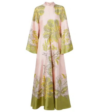 La DoubleJ Magnifico floral silk twill maxi dress | Thumbnail 1