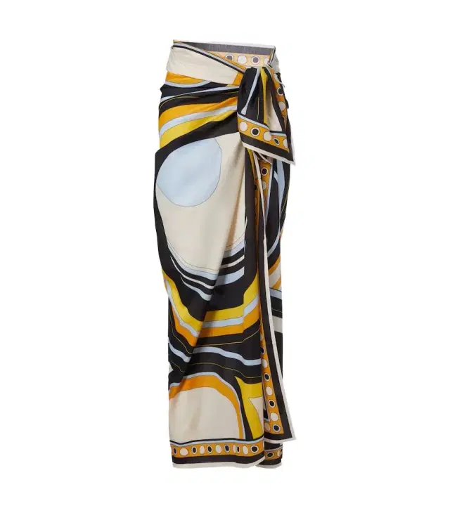 La DoubleJ Printed cotton beach cover-up
