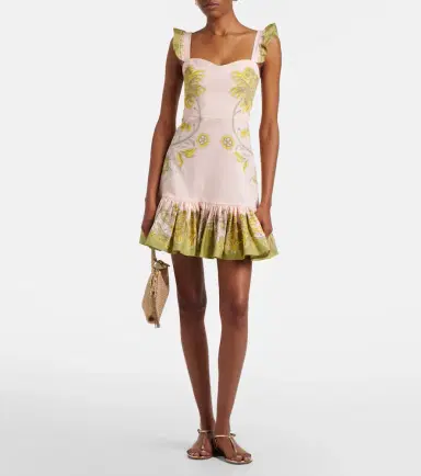 La DoubleJ Gingerbread printed cotton-blend minidress | Thumbnail 5