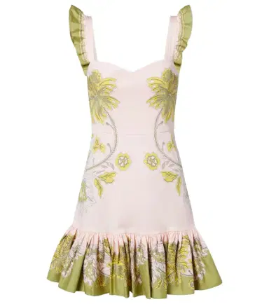 La DoubleJ Gingerbread printed cotton-blend minidress | Thumbnail 1